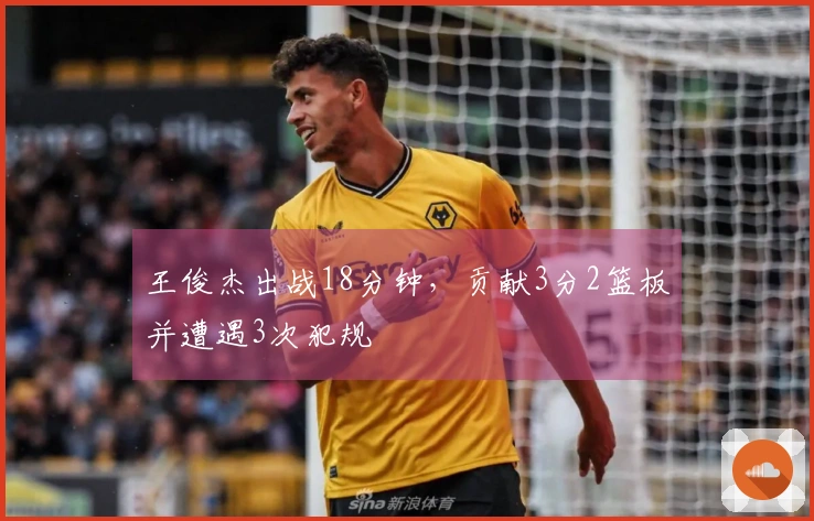 王俊杰出战18分钟，贡献3分2篮板并遭遇3次犯规